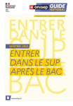 Entrer dans le sup après le bac